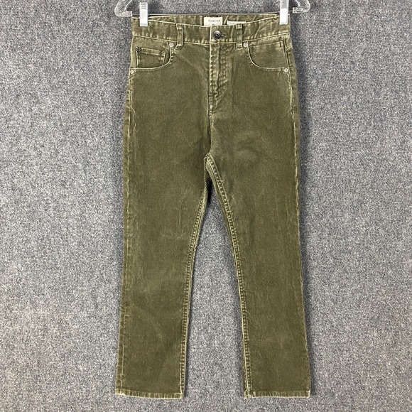 Quicksilver Other - Quicksilver Corduroy Pants Men's 25x25 Straight Tapered Fit Youth Green Cotton‎
